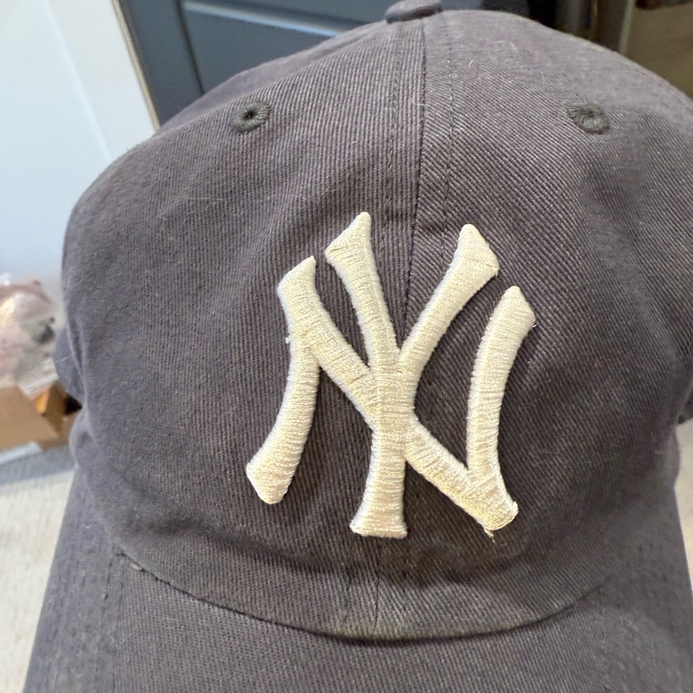 Gray Cap with Embroidered Logo